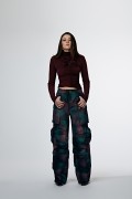 PECCIOLI   100W427 JEANS NERO TIE-DYE